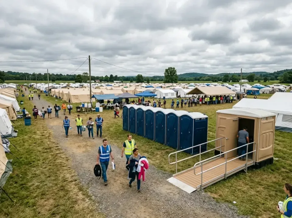 disaster-relief-camp-restrooms-010 — frequently asked questions, Dumpster & Portable Bathrooms Rental in Doney Park, AZ